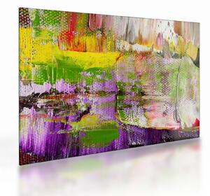 Absztrakció kép - festmény (üvegen) (70x50 cm)