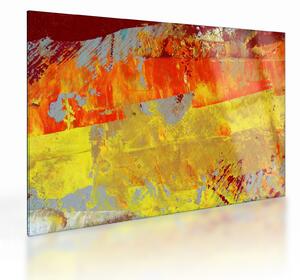 Absztrakció kép - festmény (üvegen) (70x50 cm)