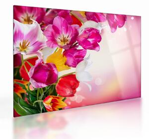 Tulipán képe (üvegen) (70x50 cm)