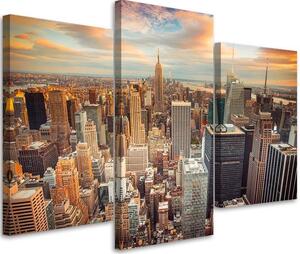 Gario Vászonkép Manhattan USA - 3 részes Méret: 60 x 40 cm