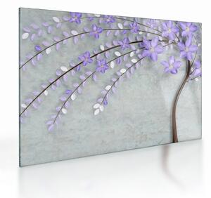 Kép - Lila eső (üvegen) (70x50 cm)