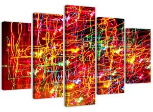 Gario Vászonkép Városi fények - 5 részes Méret: 100 x 70 cm