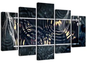 Gario Vászonkép Az eso nyomai - 5 részes Méret: 100 x 70 cm