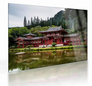 Kép - Buddhista kolostor (üvegen) (70x50 cm)