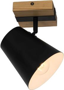 Zuma Line Elti mennyezeti lámpa 1x25 W fekete-fa P22077-1R
