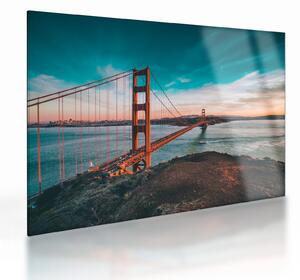 Kép - Golden Gate, San Francisco (üvegen) (70x50 cm)