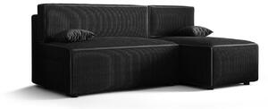 RADANA kényelmes kinyitható kanapé tárolóhellyel - fekete 1