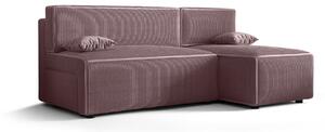 RADANA kényelmes kinyitható kanapé tárolóhellyel - rózsaszín