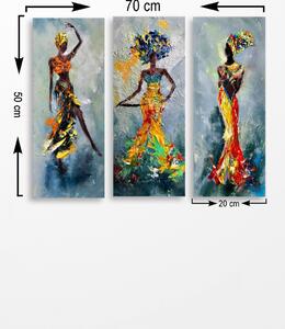 MDF0035 Dekoratív MDF festmény (3 darab) 70x50 Multicolor