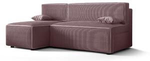 RADANA kényelmes kinyitható kanapé tárolóhellyel - rózsaszín
