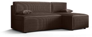 RADANA kényelmes kinyitható kanapé tárolóhellyel - barna 2