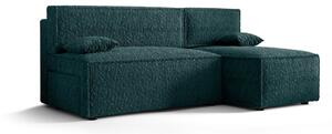 RADANA kényelmes kinyitható kanapé tárolóhellyel - sötétzöld