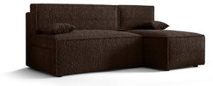 RADANA kényelmes kinyitható kanapé tárolóhellyel - sötétbarna