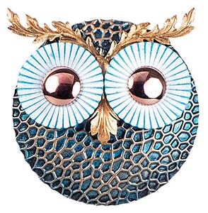 Owl 3 - Copper Fali fém dekoráció 19x19 Multicolor