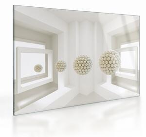 Kép - Kilátás belülre - absztrakt (üvegen) (70x50 cm)