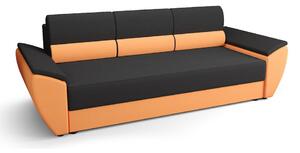 OPHELIA kanapéágy - sötétszürke / narancssárga