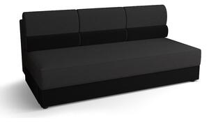 OPHELIA háromszemélyes kanapéágy - sötétszürke / fekete