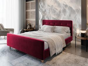 NESSIE egyszemélyes ágy tárolóhellyel - 120x200, piros