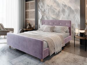 NESSIE egyszemélyes ágy tárolóhellyel - 120x200, rózsaszín