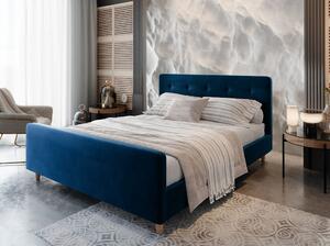 NESSIE egyszemélyes ágy tárolóhellyel - 120x200, kék