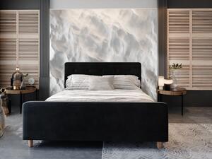 NESSIE egyszemélyes ágy tárolóhellyel - 120x200, fekete