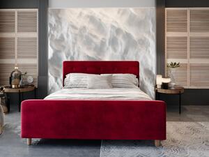 NESSIE egyszemélyes ágy tárolóhellyel - 90x200, piros