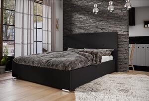 FLEK 2 egyszemélyes ágy tárolóhellyel - 120x200, fekete