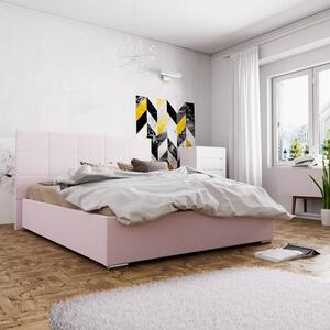 FLEK 4 egyszemélyes ágy tárolóhellyel - 120x200, rózsaszín