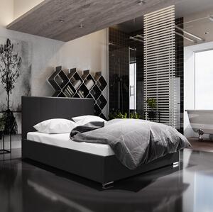 FLEK 6 egyszemélyes ágy tárolóhellyel - 120x200, fekete