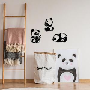 Pandas - 298 Fali fém dekoráció Fekete