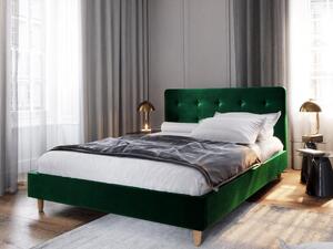 NOOR egyszemélyes ágy tárolóhellyel - 90x200, zöld