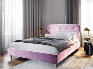 NOOR egyszemélyes ágy tárolóhellyel - 120x200, rózsaszín