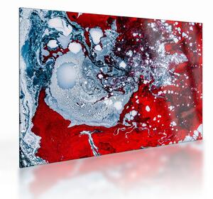 Absztrakt kép (üvegen) (70x50 cm)