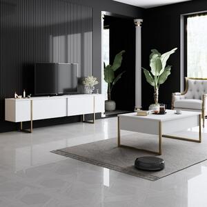 Luxe Nappali bútor szett Fehér Arany