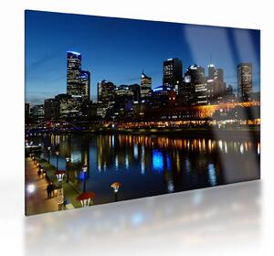 Éjszaka Melbourne-ben (üvegen) (70x50 cm)