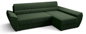 OPHELIA sarok ülőgarnitúra mindennapi alváshoz - zöld