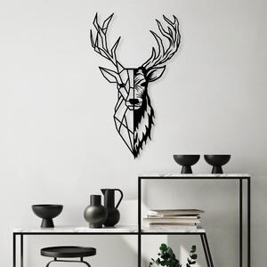 Red Deer 2 Fali fém dekoráció 42x70 Fekete