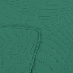 LEAVES zöld ágytakaró mintával Méret: 200 x 220 cm