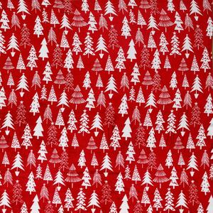 CHRISTMAS TREES piros karácsonyi mikroplüss takaró Méret: 160 x 200 cm