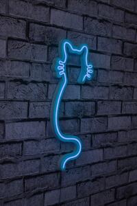 Cat - Blue Dekoratív műanyag LED világítás 22x2x48 Kék