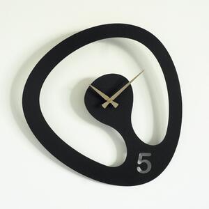 Amorph Metal Wall Clock - APS104 Dekoratív fém falióra 44x45 Fekete-Arany