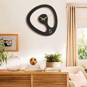 Amorph Metal Wall Clock - APS104 Dekoratív fém falióra 44x45 Fekete-Arany