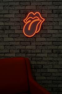 The Rolling Stones - Red Dekoratív műanyag LED világítás 36x2x41 Piros