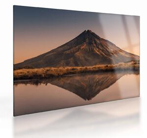 A Mount Taranaki visszaverődése, Új-Zéland (üvegen) (70x50 cm)
