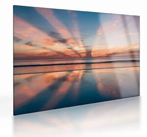 Nap sugarak képe Dayton Beach felett (üvegen) (70x50 cm)
