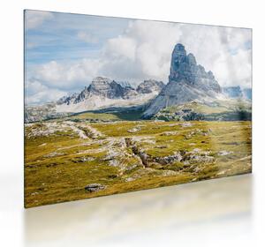 Kép - Olasz Dolomitok (üvegen) (70x50 cm)