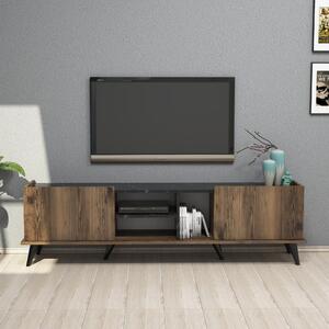 Elegante1330 Tv-állvány Dió Fekete
