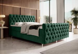 ADRIA PLUS kárpitozott ágy 200x200 tárolóhellyel - zöld