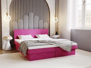 AVRIL 2 kárpitozott ágy 140x200 tárolóhellyel - rózsaszín