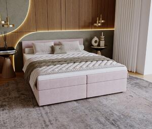 SUVI 2 kárpitozott ágy tárolóhellyel 180x200 - rózsaszín